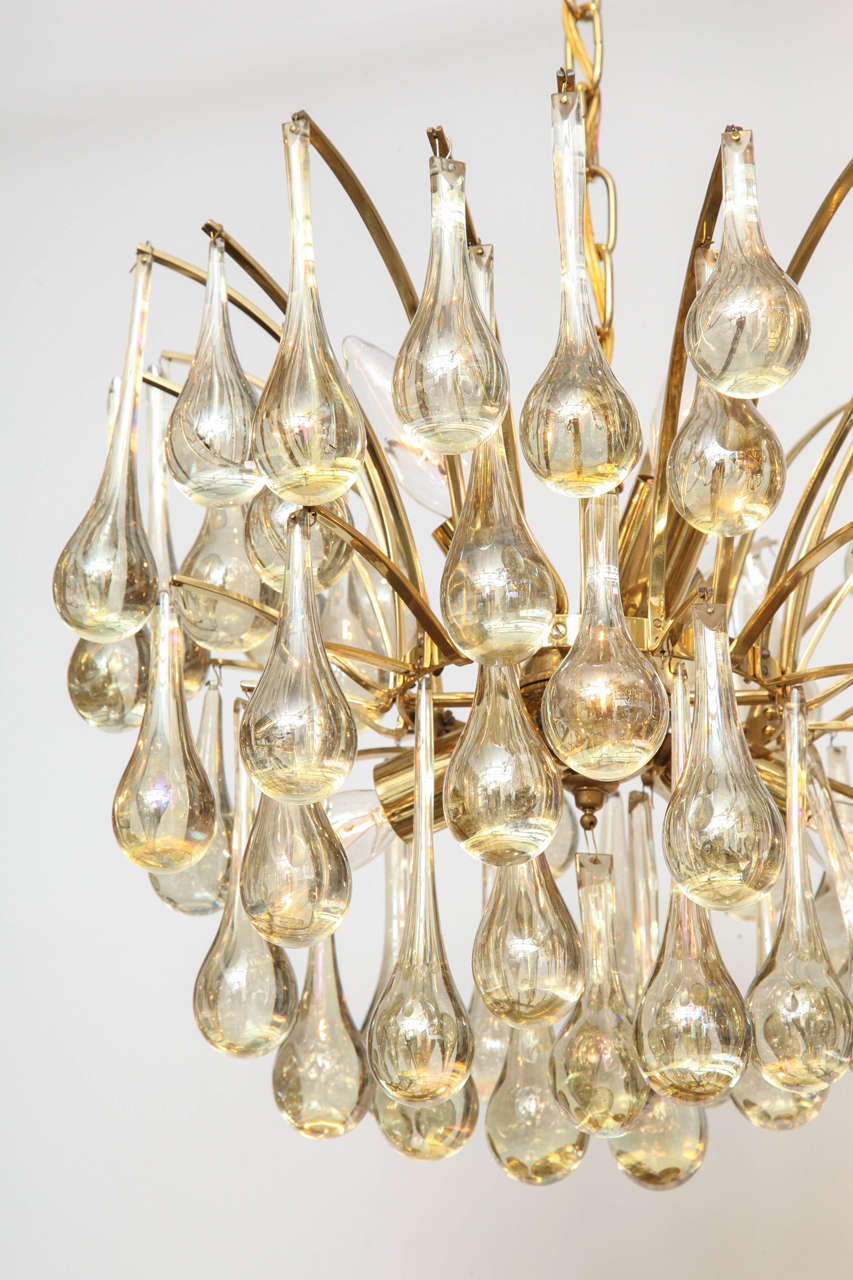 Venini Tear Drop Chandelier at 1stDibs
