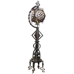 Hand-Wrought Arts & Craft Table Lamp