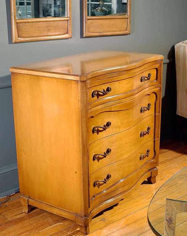 Rway Furn Co modern styled french provincial dresser in mahogany