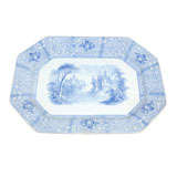Antique English Blue 
White Phillips Platter