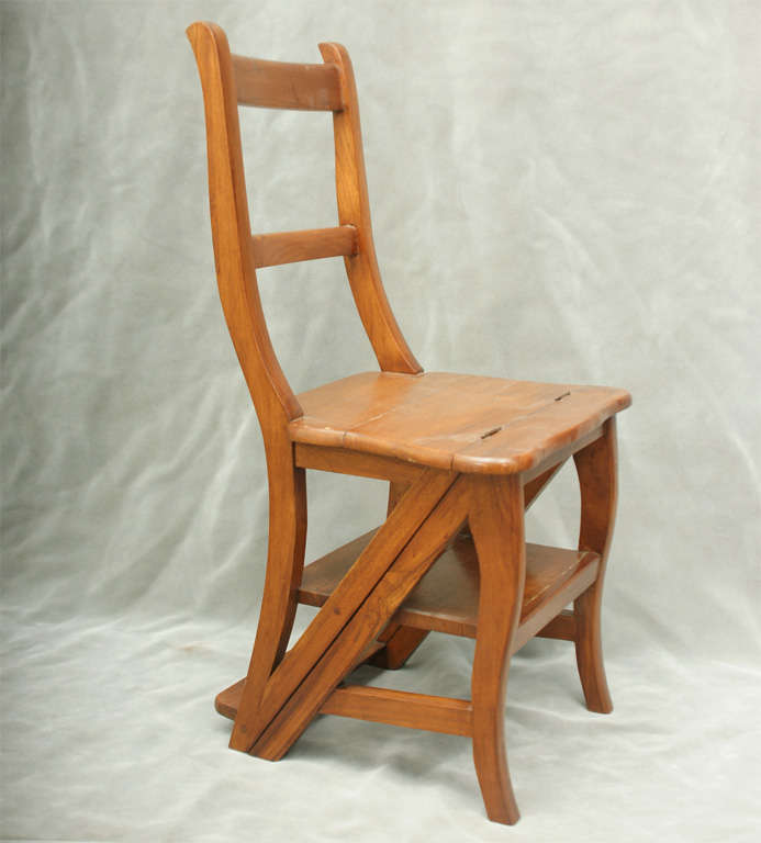 Turn of the Century Dutch Colonial Step Stool Chair