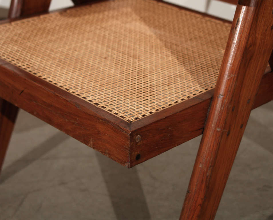 Indian Pair of Arm Chairs by Pierre Jeanneret