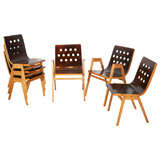 Set of 6 chairs by Roland Rainer