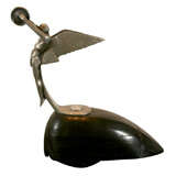 French Hood Ornament by F Bazin