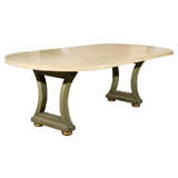 Parchment Dining Table Stamped Jansen
