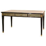 Ebonized Louis XVI Style Desk Stamped Jansen