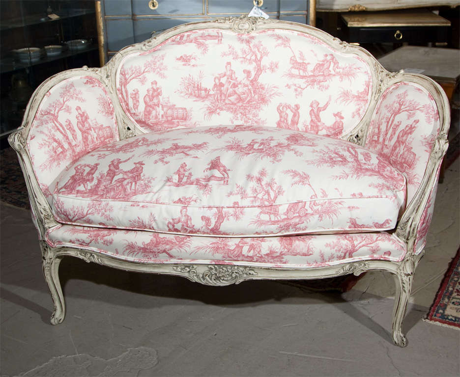 Argentine French Louis XV Style Settee Stamped Jansen