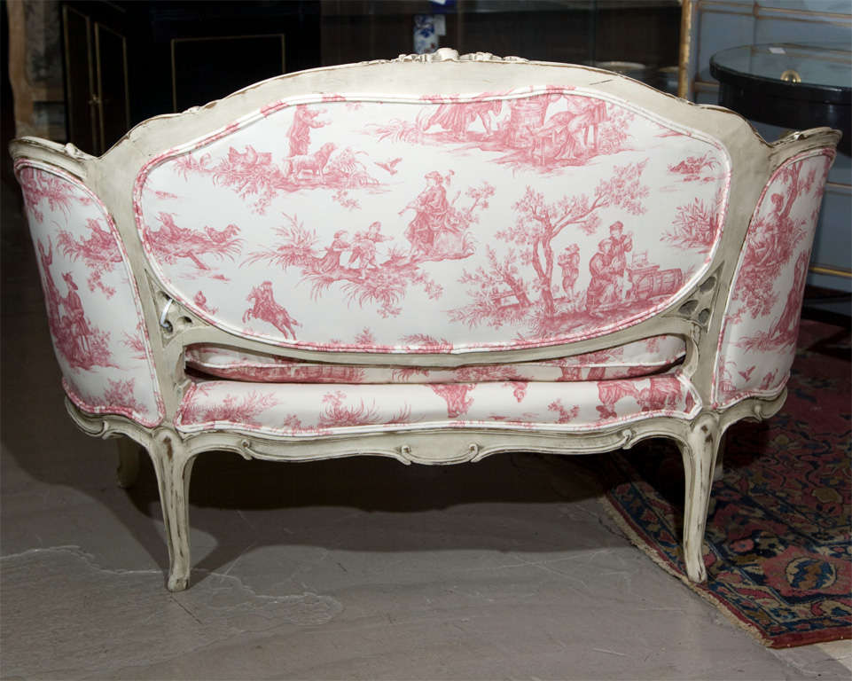 French Louis XV Style Settee Stamped Jansen 2