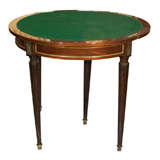 Mahogany Game Table Stamped Jansen