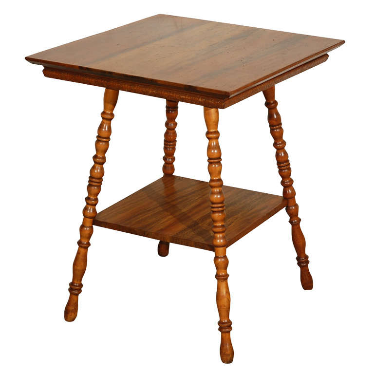 Turned Leg Side Table