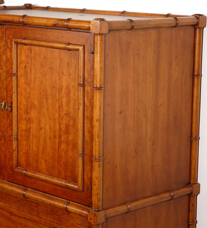 Walnut Drexel Heritage Bar Cabinet