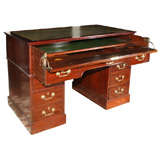 A Very Large and Unusual George III Mahogany Partner
s Desk