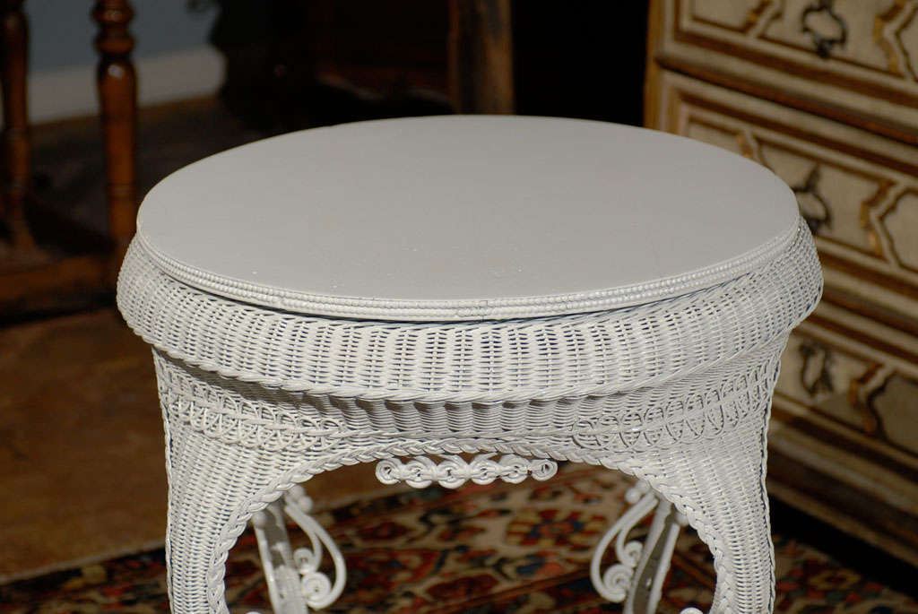 American Heywood Wakefield Wicker Table