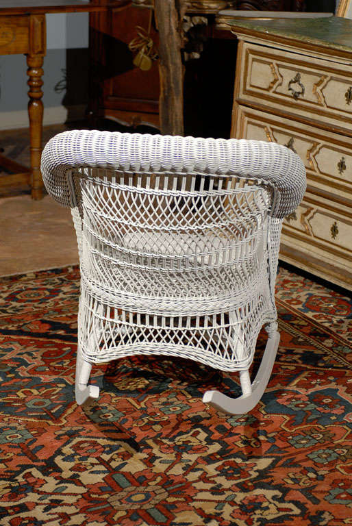 American Heywood Wakefield Wicker Rocking Chair