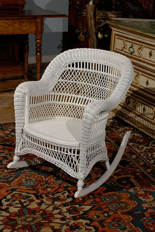 Heywood Wakefield Wicker Rocking Chair 2