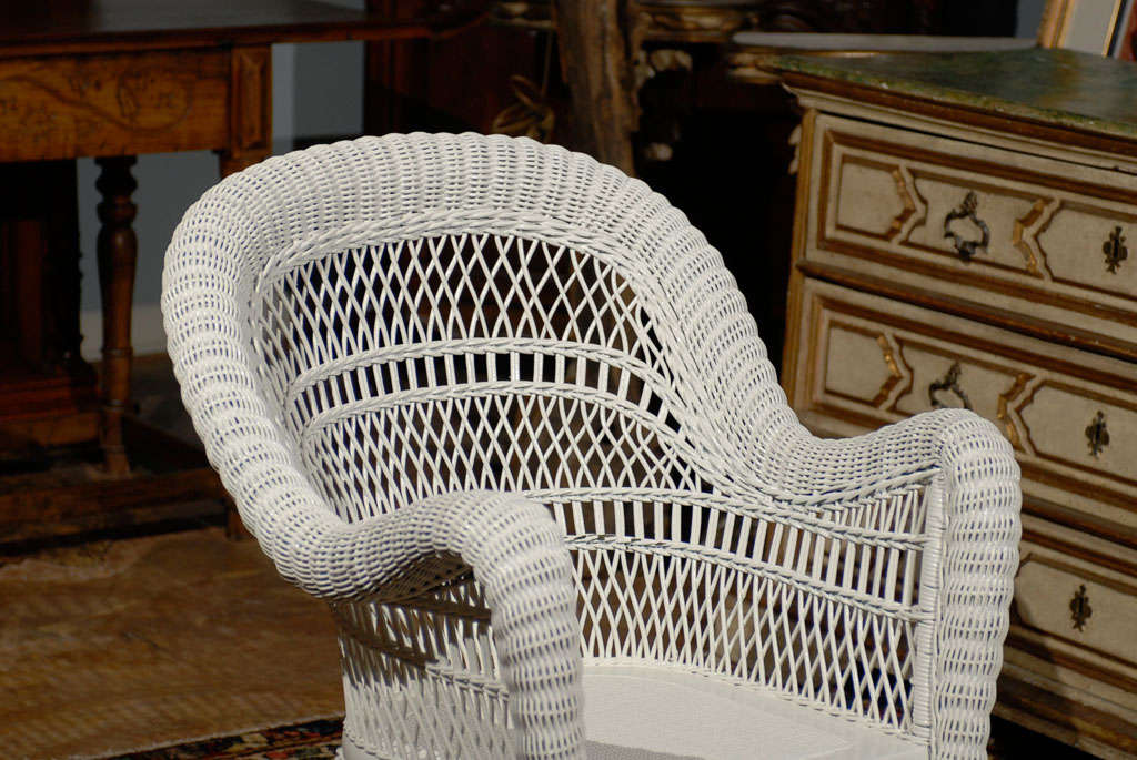 heywood wakefield rattan chairs
