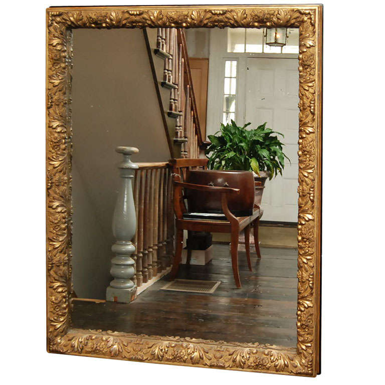 A Large and Fine Gilded Mid 19th century Mirror