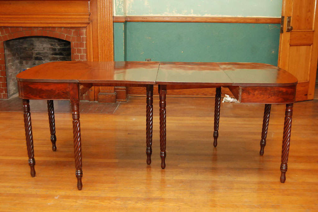 20th Century Pair Boston Mahogany Console or Dining Tables