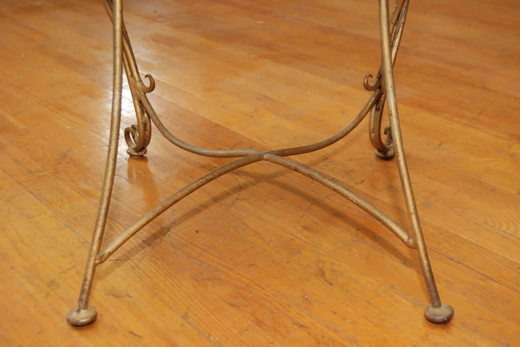Set of Six Wrought Iron French Bistro Chairs 4
