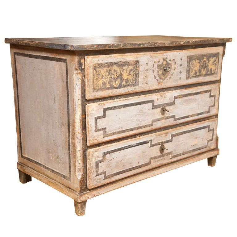 Bavarian painted chest of drawers