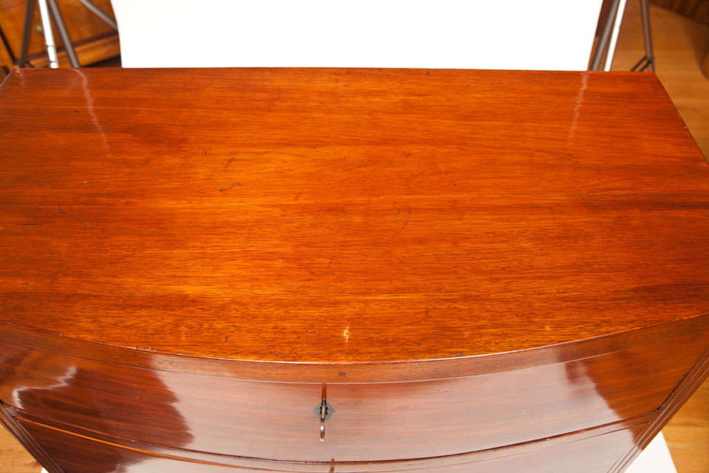 Mahogany Fine Pair of  Bow-Fronted Chest of Drawers