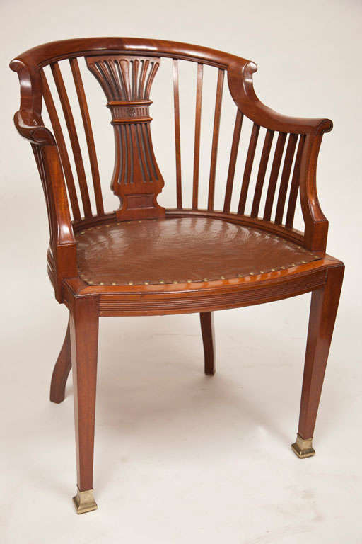 Single Biedermeier Chair at 1stdibs
