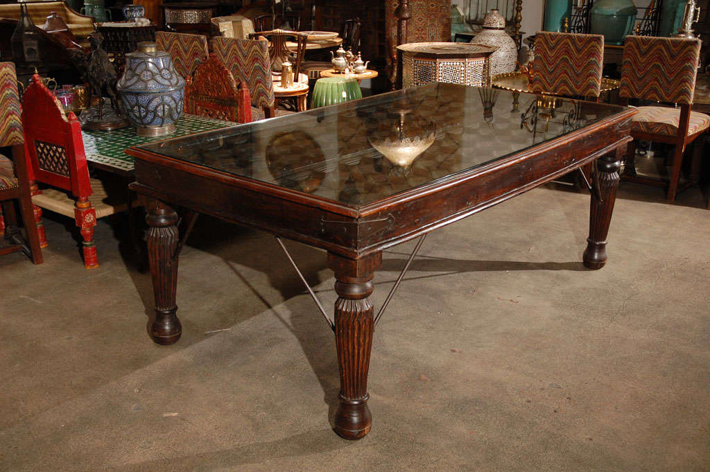 Architectural doors made into a dining Table In Good Condition In North Hollywood, CA