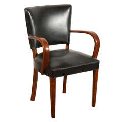 Art Deco Bridge Chair in Leleu Style