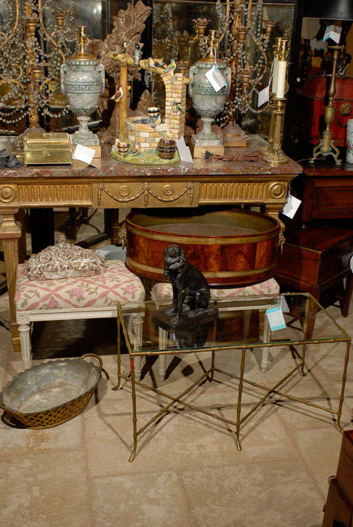 French Bronze Hunting Dog With Duck Marked F. Pautrot 6