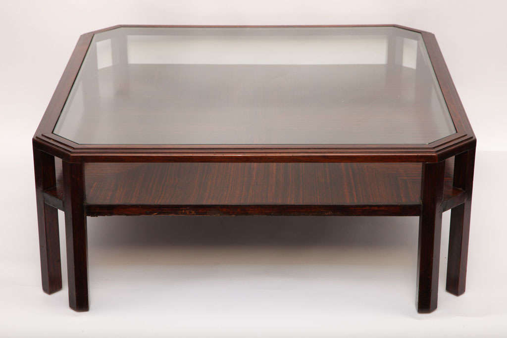 1920s French Modernist Macassar Ebony Low Table In Good Condition In New York, NY