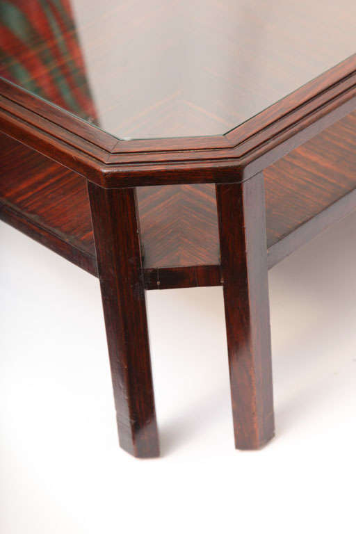 1920s French Modernist Macassar Ebony Low Table 1