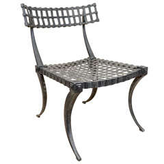 A Faux Bronze Klismos Chair
