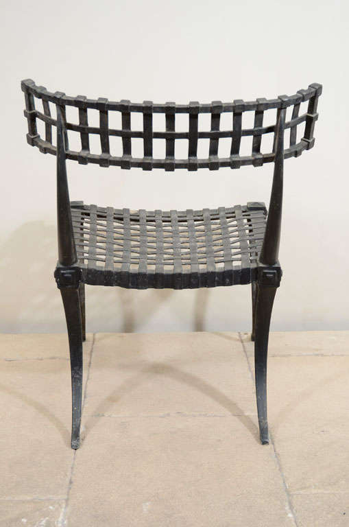 A Faux Bronze Klismos Chair 3