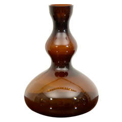 An Italian Double Gourd Glass Vase