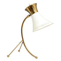 Vintage French Tri-pod Desk Lamp Attributed to Boris Lacroix