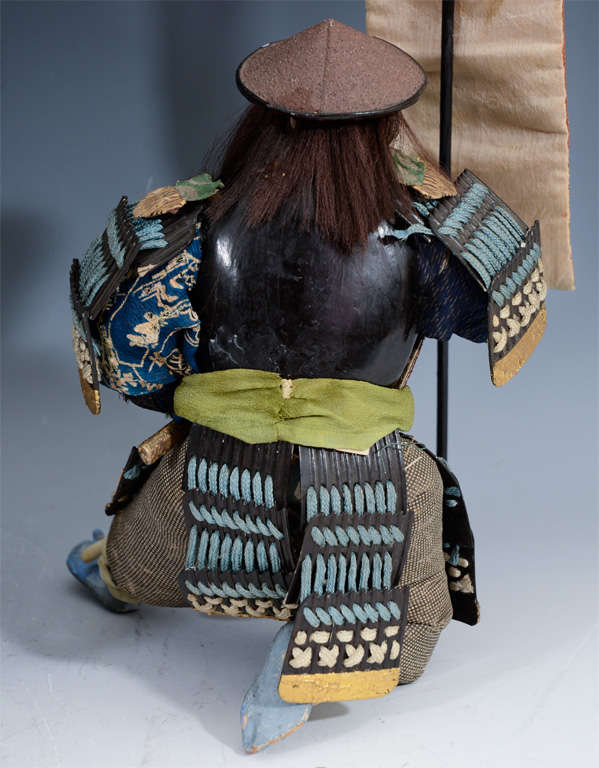 Japanese Musha Ningyo of Hyrioshi and Attendant, Edo Period 6