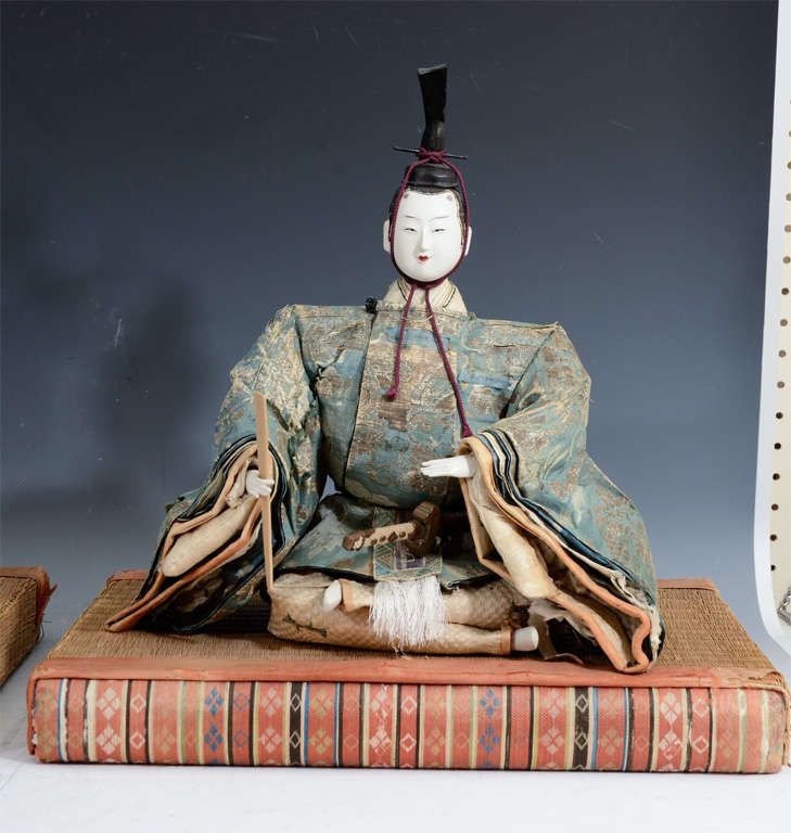 Antique Japanese Emperor and Empress Figures; Edo Period at 1stDibs
