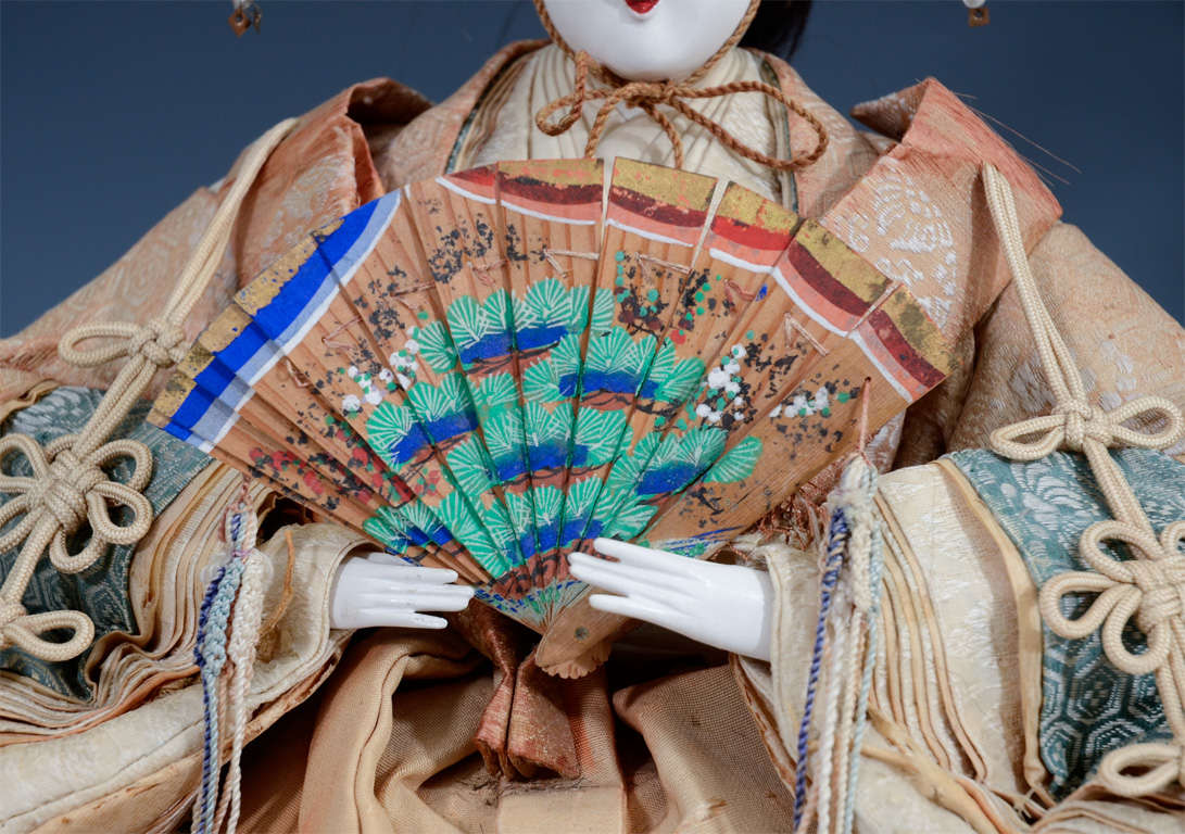 Antique Japanese Emperor and Empress Figures; Edo Period at 1stDibs