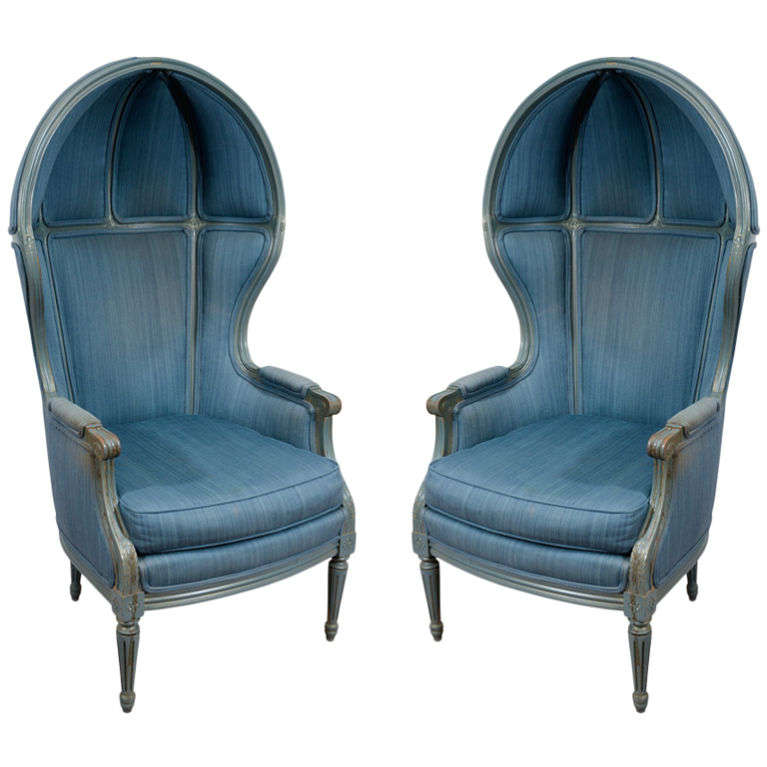 Pair of Mid Century Canopy Chairs at 1stdibs