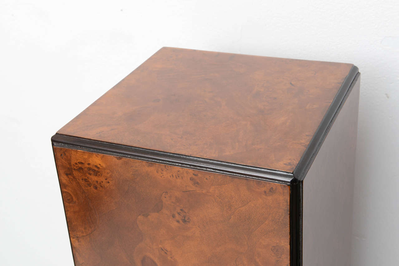 burl wood pedestal