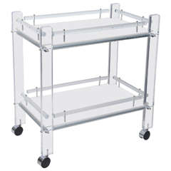 Lucite Bar Cart