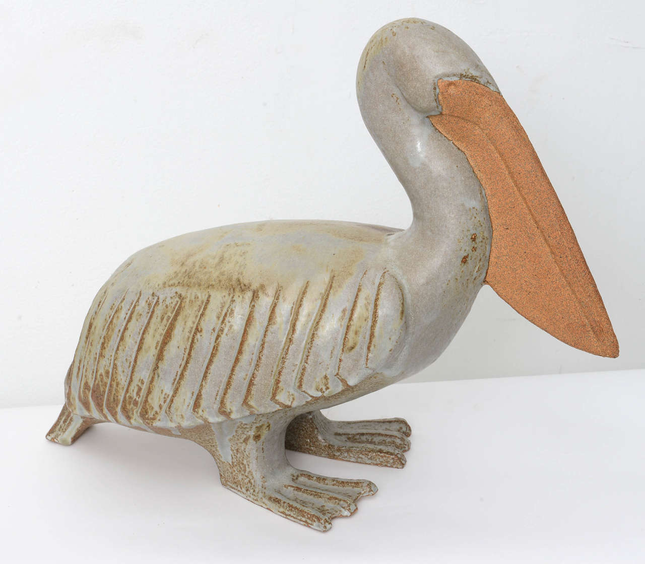 Ceramic Pelican In Good Condition In West Palm Beach, FL
