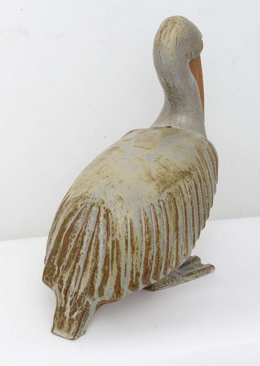 20th Century Ceramic Pelican