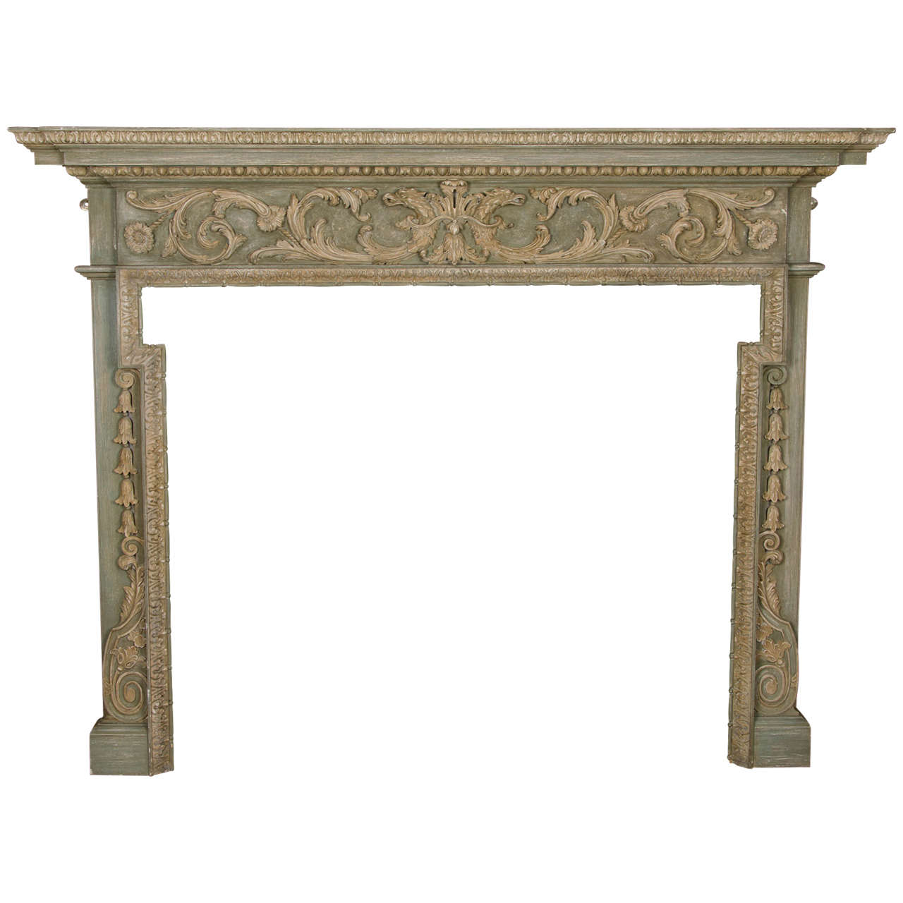 Georgian Style Carved Wooden Fire Surround