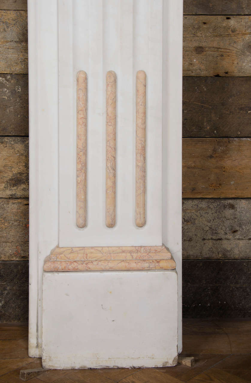 19th Century Superb Antique Victorian Statuary Marble Fireplace Surround For Sale