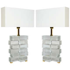 Pair of Murano Lamps, 1980s Pair of Murano Lamps, 1980s