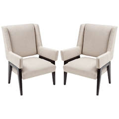 Italian Wing-Backed Armchairs