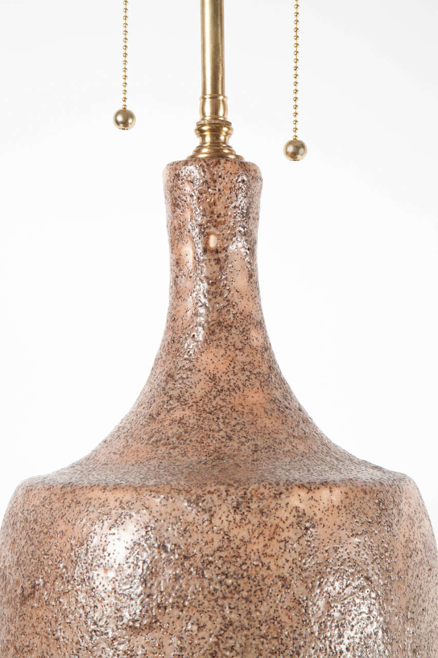 Large Italian Ceramic Lamp For Sale 2