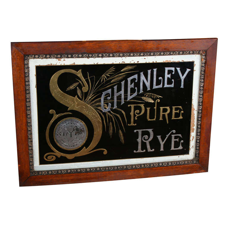 American Reverse Painted Sign