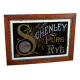 Antique American Reverse Painted Sign
